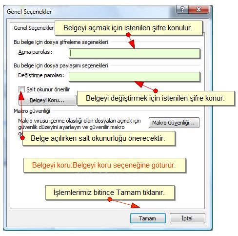Office 2007 Word Kaydet Menüsü Seçenekleri