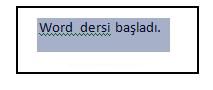 Office 2007 De Seçme İşlemleri,taşıma, Kopyalama, Geri Alma, Yineleme İşlemleri