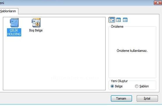 Office 2007 Şablonlar