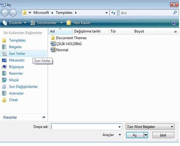 Office 2007 Şablonlar