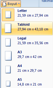 Office 2007 Baskı Önizleme