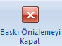 Office 2007 Baskı Önizleme