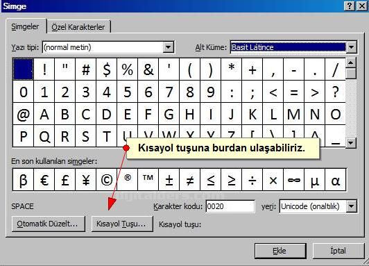 Office 2007 Simge Ekleme
