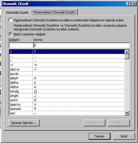 Office 2007 Simge Ekleme