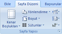 Office 2007 Sayfa Yapısı
