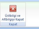 Office 2007 Altbilgi Ve Üstbilgi Kullanımı