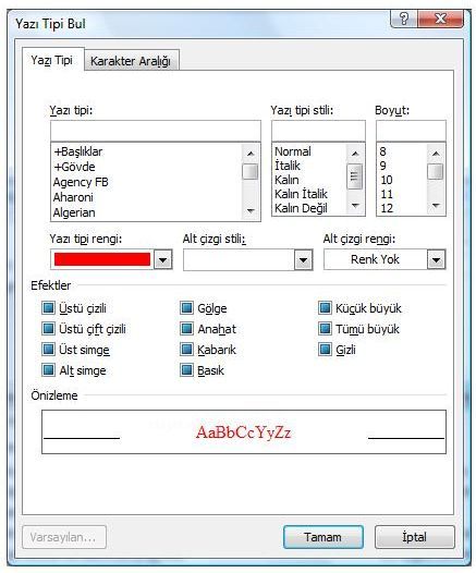 Office 2007 Bul, Değiştir, Git Menüleri Ve Hızlı Git Menüsü