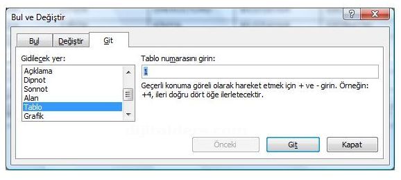 Office 2007 Bul, Değiştir, Git Menüleri Ve Hızlı Git Menüsü