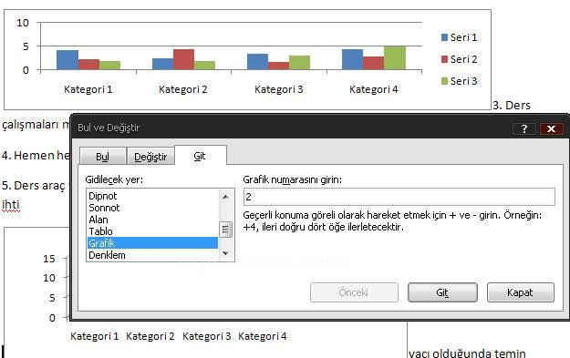 Office 2007 Bul, Değiştir, Git Menüleri Ve Hızlı Git Menüsü