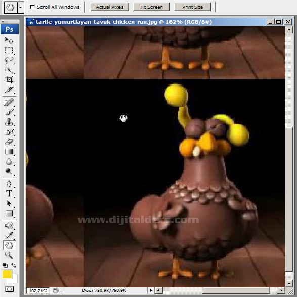 Hand Tool Araç Çubuğu Resimli Anlatım