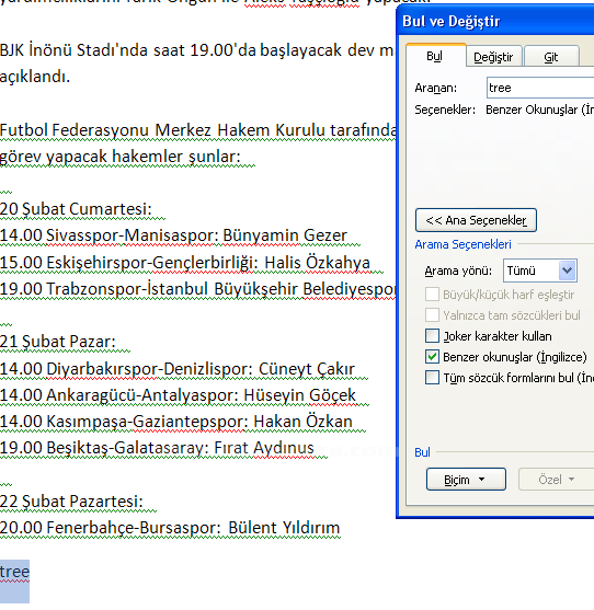 Office 2007 Bul, Değiştir, Git Menüleri Ve Hızlı Git Menüsü