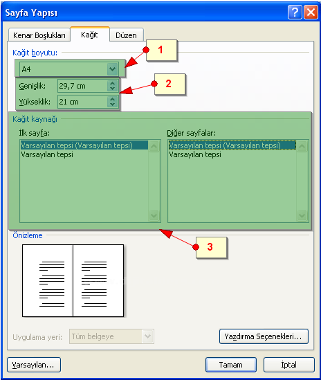 Office 2007 Sayfa Yapısı