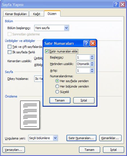 Office 2007 Sayfa Yapısı