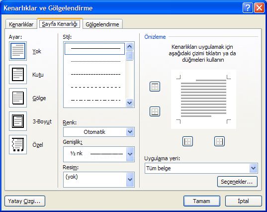 Office 2007 Sayfa Yapısı
