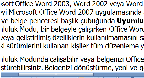 Office 2007 Baskı Önizleme