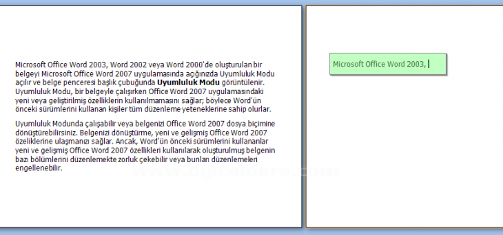 Office 2007 Baskı Önizleme