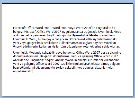 Office 2007 Baskı Önizleme