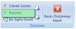 Office 2007 Baskı Önizleme