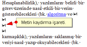Office 2007 KesmelerKesme oluşturma, Bölüm sonu oluşturma