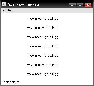 Japplet Ile Setcolor Ve Setfont Kullanımıappletler Ile Renk Ve Font Kullanımı