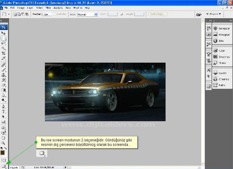 Hand Tool, Zoom Tool, Screen Mode