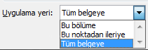 Office 2007 Sütun İşlemleri
