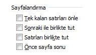 Office 2007 Paragraf Seçenekleri