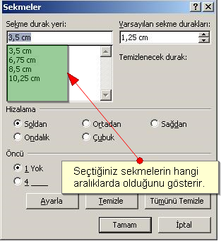 Office 2007 Sekmeler