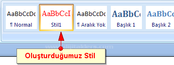 Office 2007 Stil İşlemleri