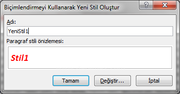 Stil İşlemleri
