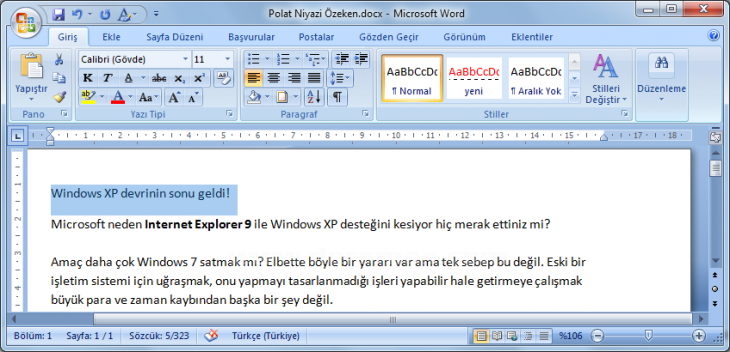 Stil İşlemleri