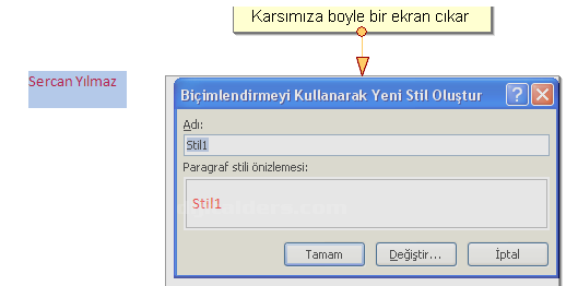 Office 2007 Stil İşlemleri