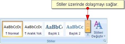 Office 2007 Stil İşlemleri