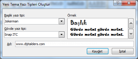 Office 2007Stilleri Değiştir