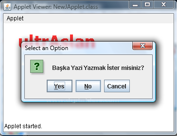 Java JColorChooser Kullanımı