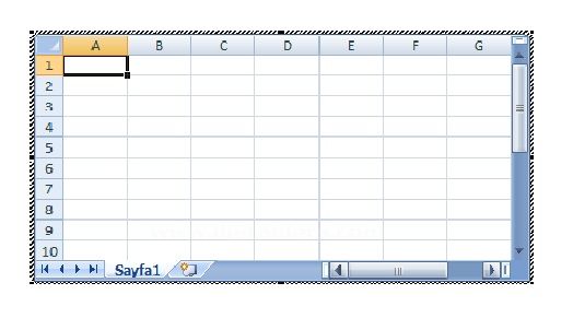 Office 2007 Ekle Menüsünden Tablo Seçeneği