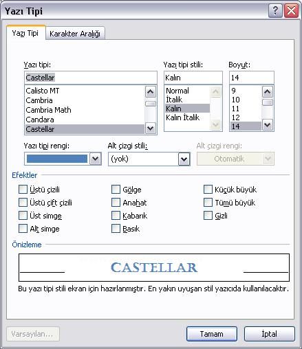 Office 2007 Stil İşlemleri