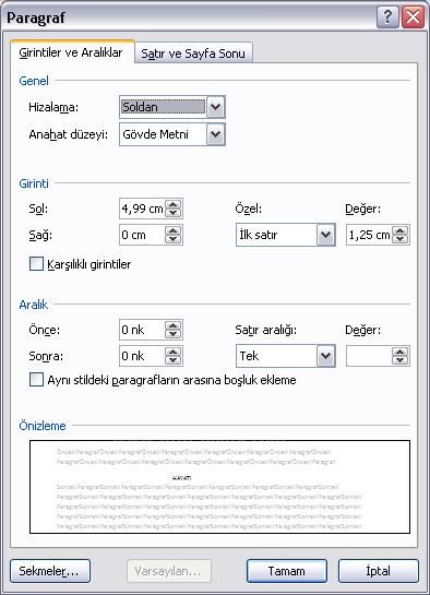Office 2007 Stil İşlemleri