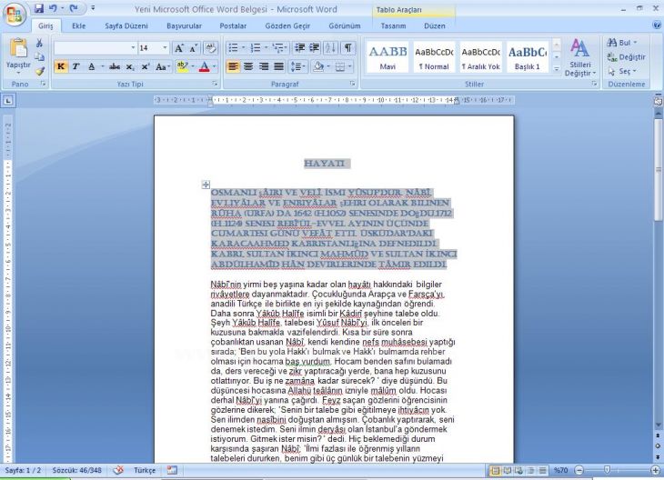 Office 2007 Stil İşlemleri
