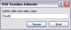 Office 2007 Stil İşlemleri