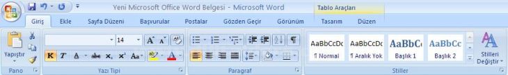 Office 2007 Stil İşlemleri