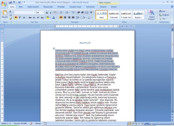 Office 2007 Stil İşlemleri