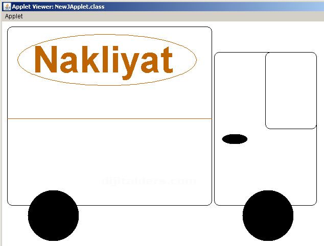 Java drawLine ve setStroke ve drawOval, fillOval kullanımı