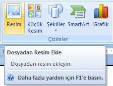 Office 2007 Resim Araçları