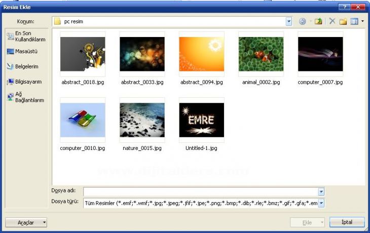 Office 2007 Resim Araçları