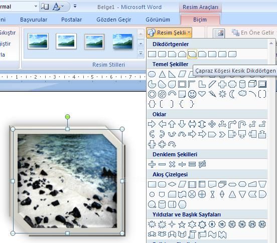 Office 2007 Resim Araçları