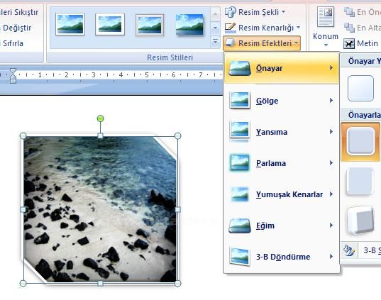 Office 2007 Resim Araçları