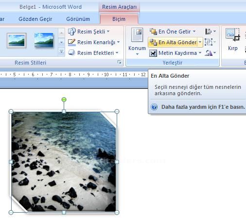 Office 2007 Resim Araçları