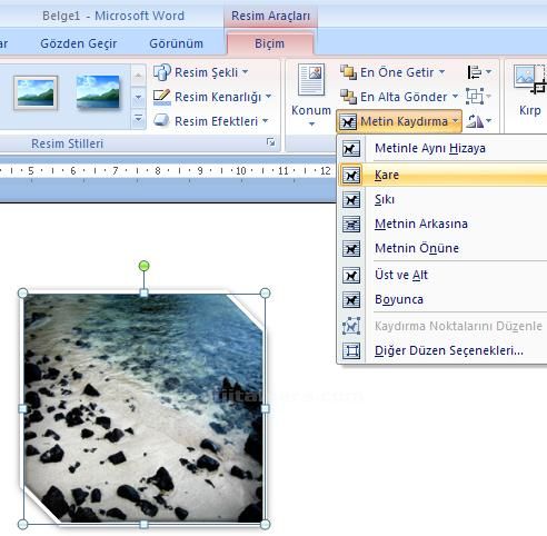 Office 2007 Resim Araçları