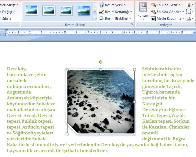 Office 2007 Resim Araçları